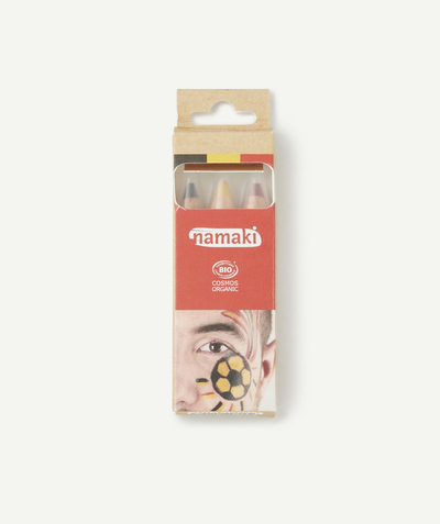 Capsule of the moment radius - KIT CONTAINING RED YELLOW AND BLACK FACE PAINT PENCILS