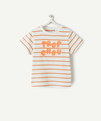 Soldes Bébé Garçon Categories Tao - t-shirt manches courtes bébé garçon en coton bio trop chou