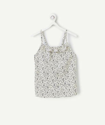 Selection of the moment radius - girl's floral print tank top