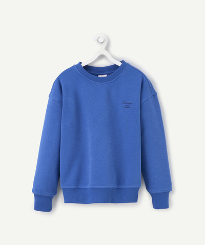 Boy radius - boy's long-sleeved recycled-fiber sweatshirt royal blue