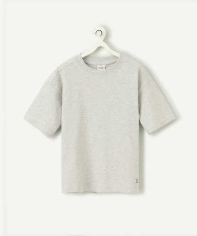 Garçon Rayon - t-shirt manches courtes garçon en coton bio gris