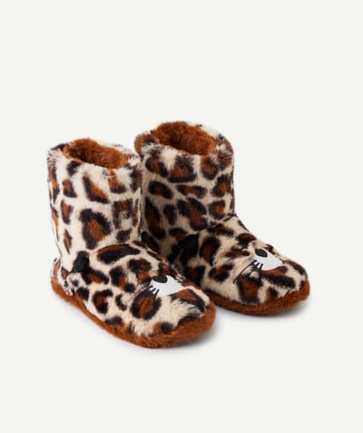  Child - Soft leopard girl slippers