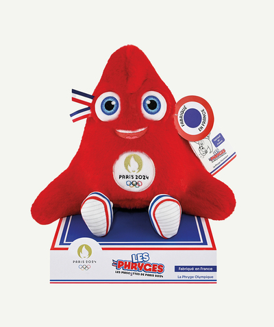 Capsule of the moment radius - Paris 2024 Olympic Games Official Mascot Plush - Made in France - 30 cm