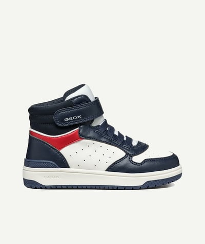  Child - arzach navy blue high-top sneakers with velcro fastening