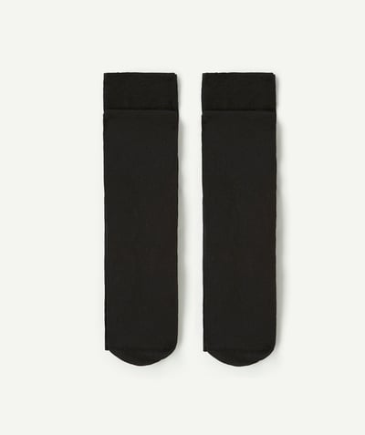  Child - Set of 2 black tights for teenage girls