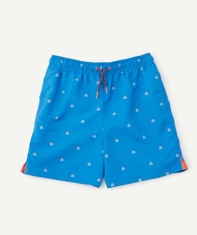 Sales Teens Boy Tao Categories - BLUE WAVE PRINT SWIM SHORTS IN RECYCLED FIBRES