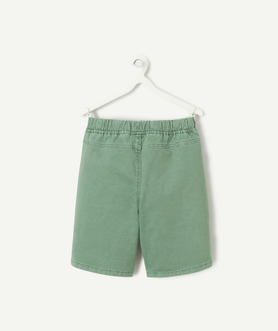 Kids radius - boy's straight shorts in green cotton