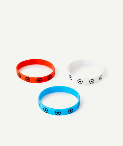 Our back-to-school outfits  radius - BLUE, WHITE AND RED FOOTBALL BRACELET