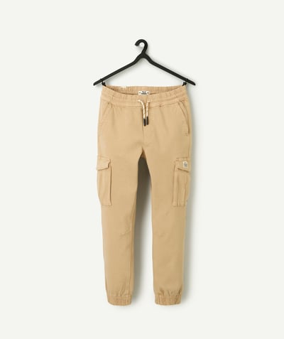 CategoryModel (8821765931150@776)  - boy's cargo pants in beige viscose