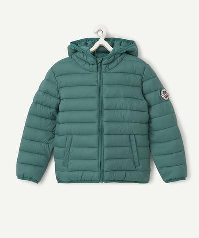 CategoryModel (8821761114254@129)  - boy's hooded jacket in fir green recycled fibres