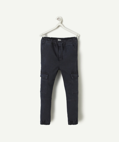 Pantalon de jogging pour garçon, Pantalons de jogging bleu marine, noir &  skinny