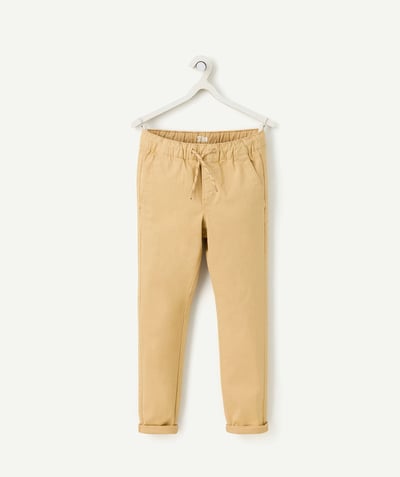 CategoryModel (8825715589262@6)  - pantalon slim garçon en coton bio beige