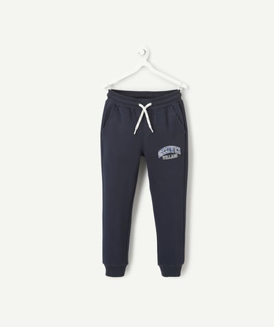 CategoryModel (8821761704078@1195)  - navy blue recycled fiber jogging pants for boys