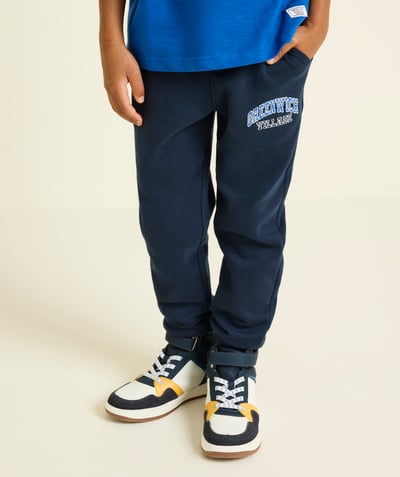 CategoryModel (8823356031118@17679)  - navy blue recycled fiber jogging pants for boys