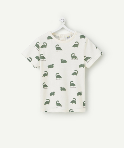 CategoryModel (8821758296206@2577)  - baby boy short-sleeved t-shirt in organic cotton with dinosaur print
