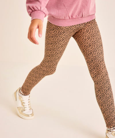 CategoryModel (8825586909326@219)  - legging fille en coton bio imprimé léopard