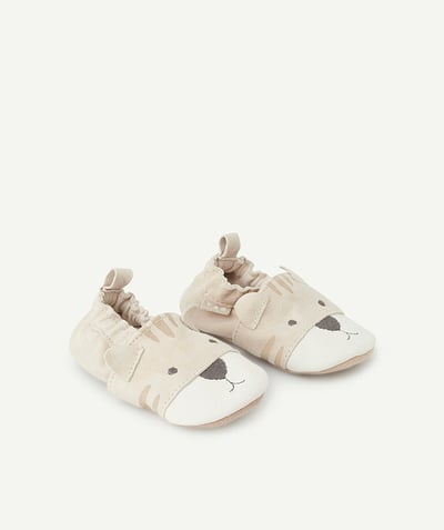 CategoryModel (8821755838606@31916)  - beige baby boy suede bootie with tiger pattern