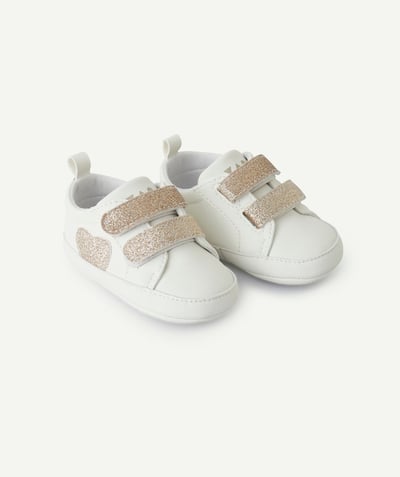 CategoryModel (8821753348238@44286)  - white and glittery baby girl sneakers