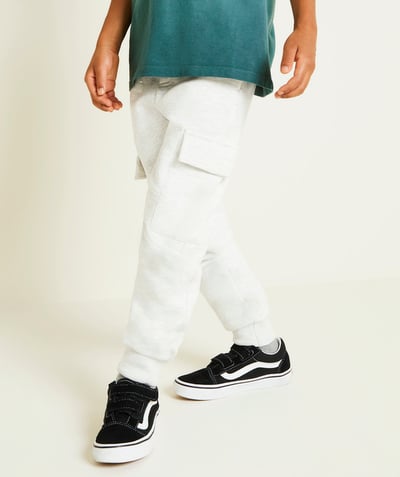 CategoryModel (8821761704078@1195)  - pantalon de jogging garçon en coton bio gris