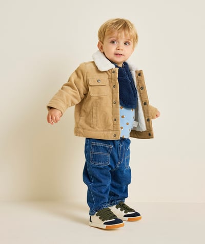 CategoryModel (8825488113806@17)  - baby boy corduroy jacket in camel with fleece collar