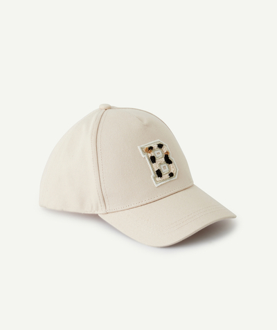 CategoryModel (8821761573006@30518)  - beige girl's cap with leopard loop patch letter 