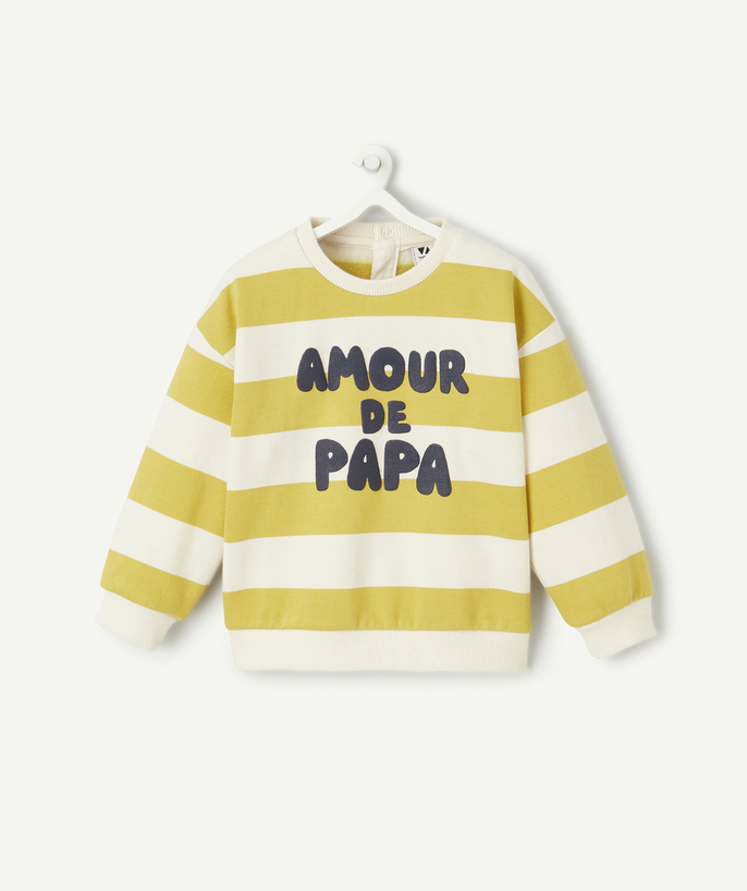   - baby boy long sleeve sweatshirt in recycled fiber