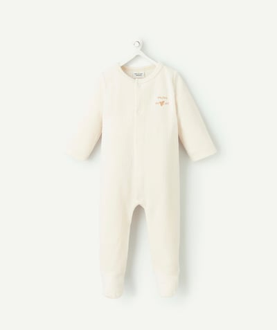 CategoryModel (8821751087246@628)  - organic cotton baby sleeping bag in ecru velvet