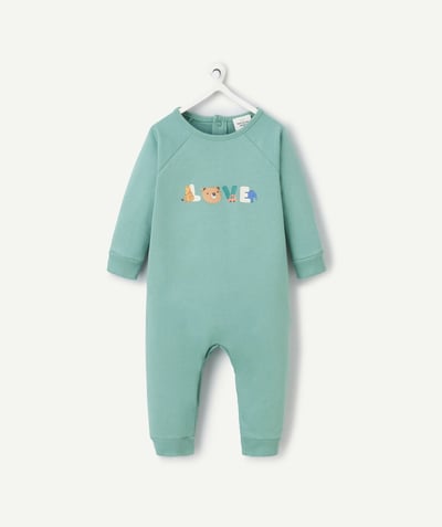 CategoryModel (8821750825102@451)  - baby sleeping bag in green organic cotton with love message