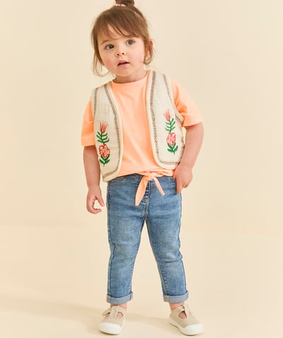 CategoryModel (8824667570318@1406)  - slim-fit baby girl's pants in faded blue denim low impact