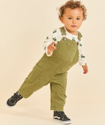 CategoryModel (8821755347086@114)  - baby boy overalls in responsible viscose khaki