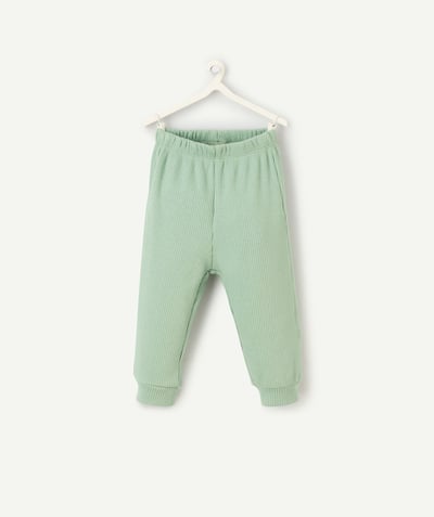 CategoryModel (8821758296206@2577)  - baby boy jogging suit in ribbed green organic cotton