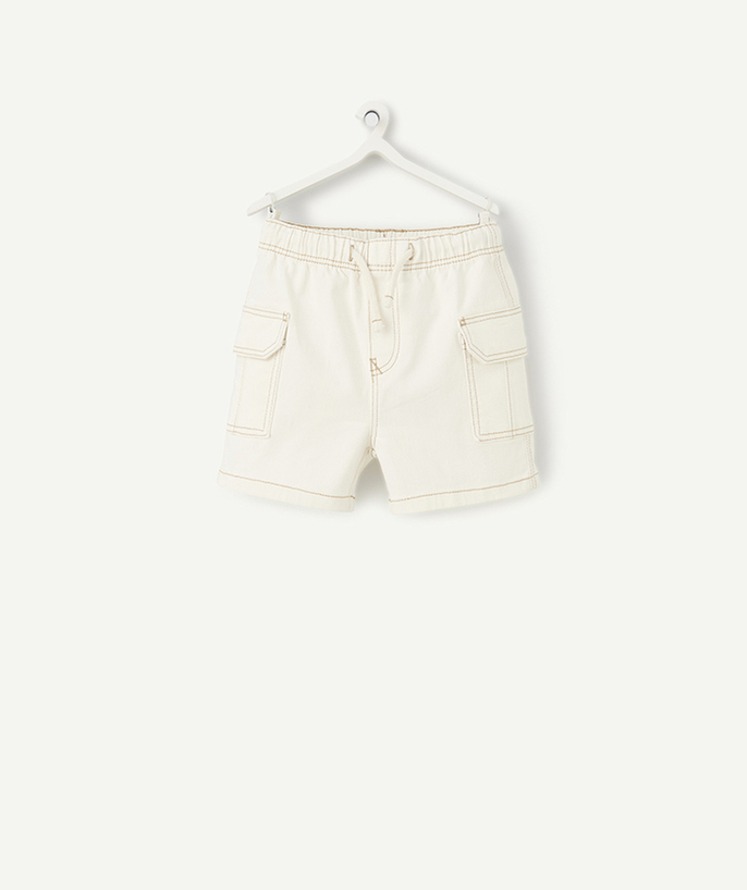   - baby boy straight shorts zero dye white