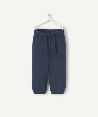 CategoryModel (8821754691726@1670)  - Pantalon bleu bébé garçon en coton et viscose