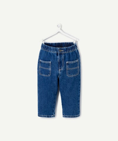 CategoryModel (8821758296206@2577)  - baby boy straight pants in navy blue low impact denim