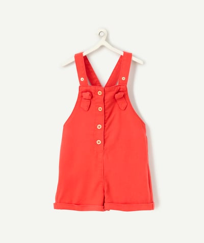 CategoryModel (8821752103054@1723)  - Red viscose baby girl overalls