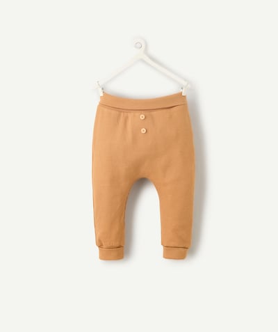 CategoryModel (8825911935118@520)  - baby leggings in ribbed brown organic cotton