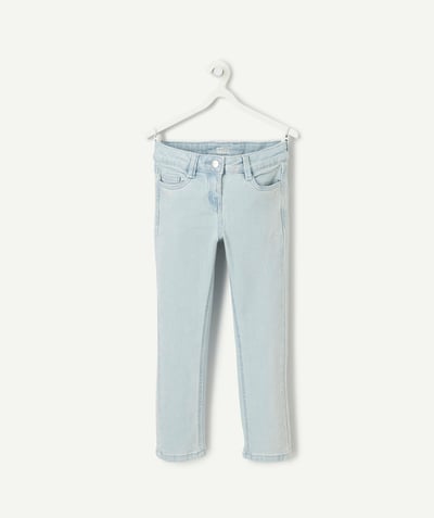 CategoryModel (8824765644942@317)  - girl's slim pants in blue denim low impact studded in the shape of a sun