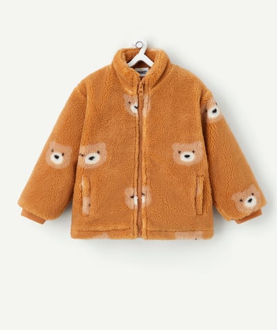 CategoryModel (8821752889486@4257)  - blouson bébé garçon doux toux marron imprimé petits ours