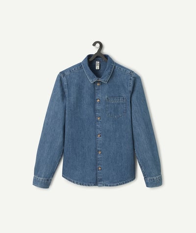 CategoryModel (8824765415566@17)  - boy's shirt in low-impact blue denim