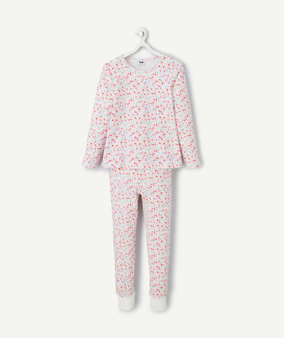 CategoryModel (8821758066830@2908)  - pyjama fille en coton bio imprimé fleuri rose