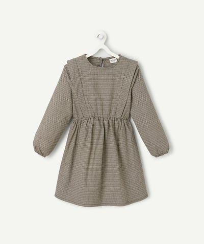 CategoryModel (8825715490958@9)  - robe fille en fibres recyclées pied de poule