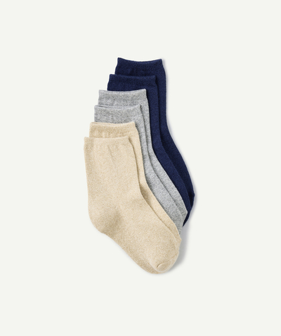 CategoryModel (8821759901838@505)  - set of 3 pairs of glittery knee-high socks