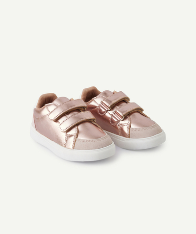 CategoryModel (8821752103054@1723)  - metallic pink baby girl scratch sneakers