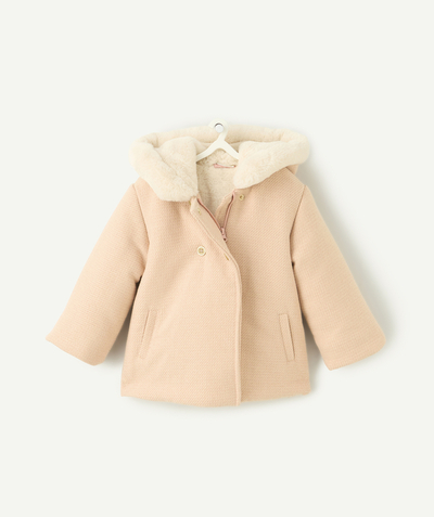 CategoryModel (8824928960654@266)  - Recycled baby girl coat embossed pale pink warm lining