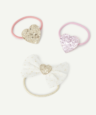 CategoryModel (8821760262286@2490)  - set of 3 girl's elastics with heart and bows