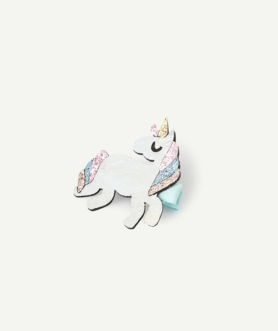 CategoryModel (8821759934606@624)  - silver and glitter unicorn girl clip