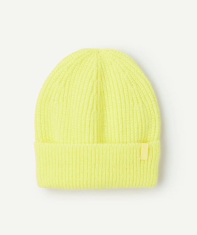   - boy's recycled fiber beanie yellow