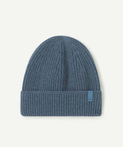 CategoryModel (8821762785422@159)  - bonnet beanie garçon en fibres recyclées bleues