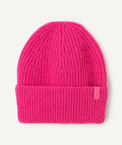 CategoryModel (8825060229262@31504)  - bonnet en laine fille en fibres recyclées rose