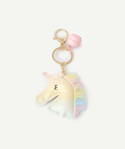 CategoryModel (8821761573006@30518)  - girl's rainbow unicorn key ring with bell